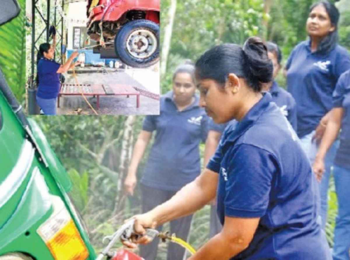 பெண்களுக்கு முச்சக்கர வண்டிகளை பழுதுபார்க்கும் பயிற்சி!